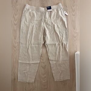 Old Navy high rise ankle straight linen pants XL- brand new with tags